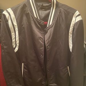 Zara Man Striped Bomber Jacket